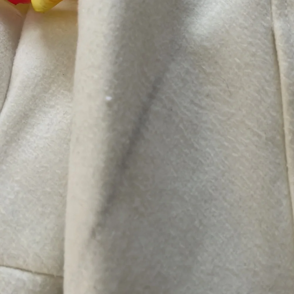 *Sold* Calvin Klein White Pea Coat - Picture 6 of 9